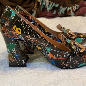 Colorful Graphic Women's Heels